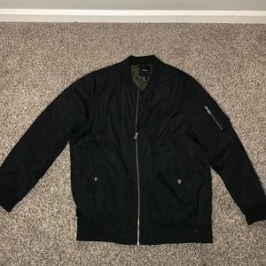 Black bomber jacket